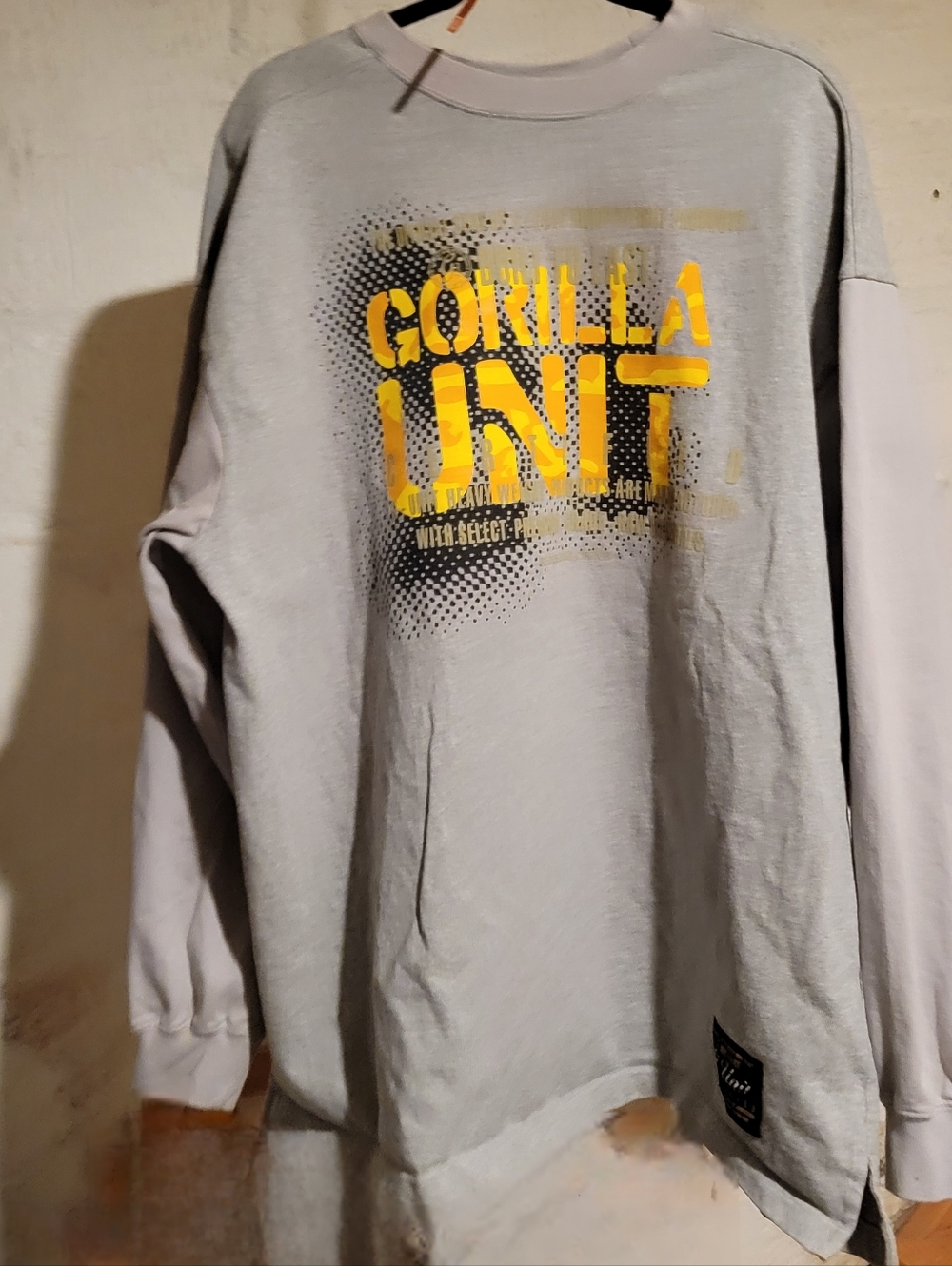 Vintage Y2K G-Unit Gorilla Unit Cut & Sew Premium Heavy L/S Shirt Men's 3XL